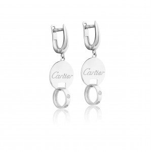 Сережки Cartier з білого золота. Артикул: 106109б. Вага: 4,56 г 