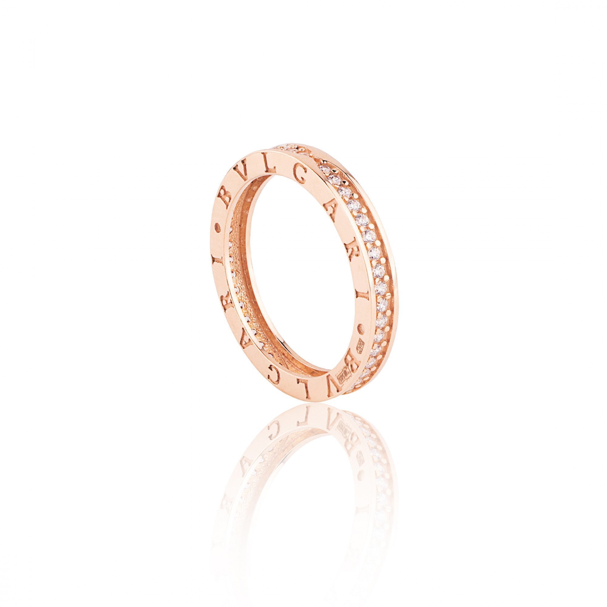 Каблучка Bulgari з червоного золота. Артикул: 154205. Вага: 2,85 г 