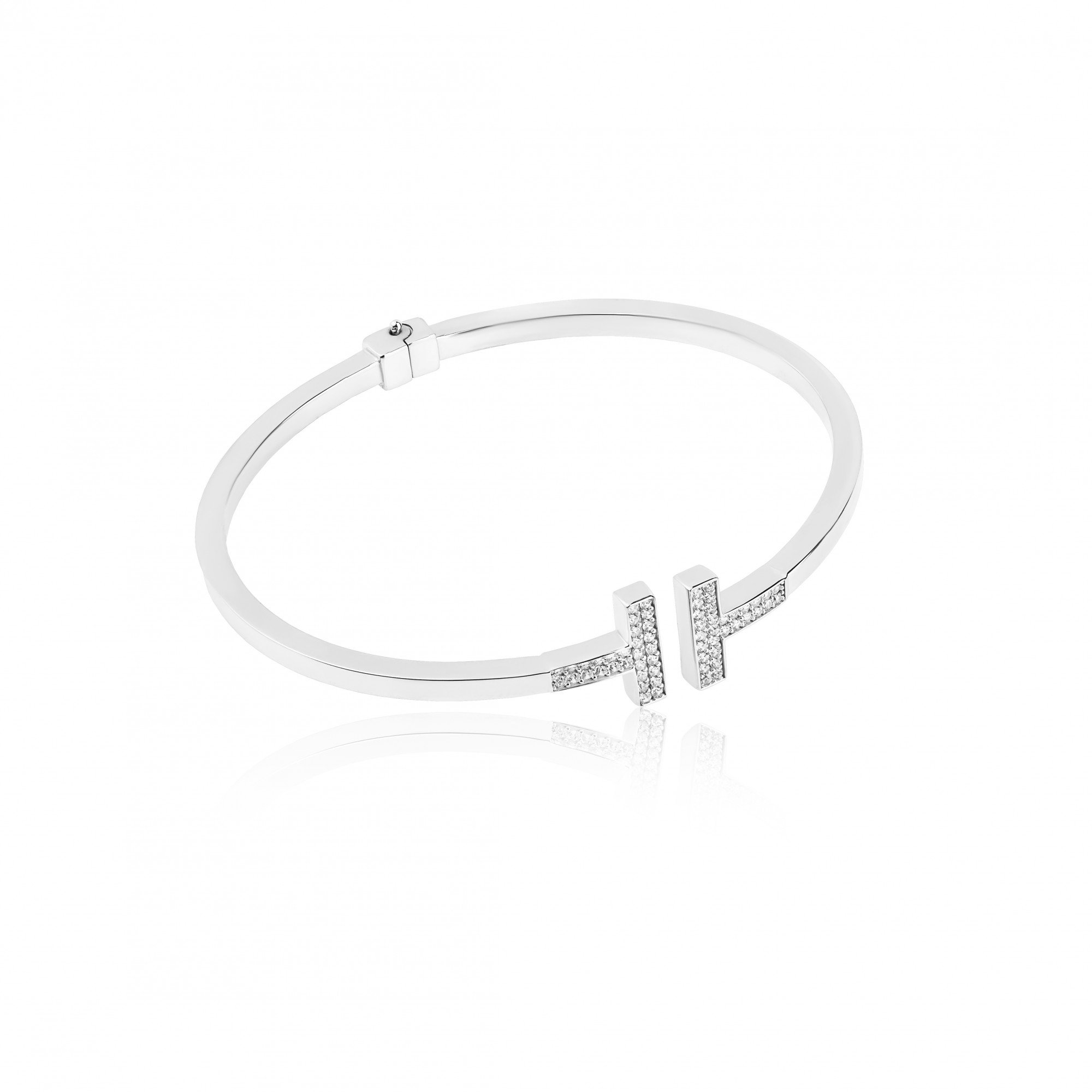 Браслет Tiffany & Co. з білого золота з кубічним цирконієм. Артикул: 2057130 
