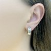 Сережки Bulgari з жовтого і білого золота. Артикул: 2066378. Вага: 4,23 г 