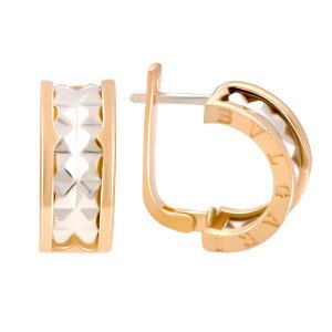 Сережки Bulgari з червоного і білого золота. Артикул: 2093138. Вага: 6,37 г 