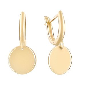 Сережки з червоного золота. Артикул: 2093831. Вага: 2,45 г 