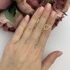 Сережки з жовтого і білого золота. Артикул: 2096993. Вага: 2,11 г 