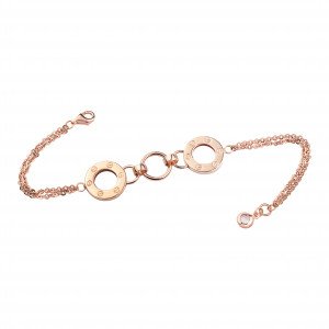 Браслет Bulgari з червоного золота з кубічним цирконієм. Артикул: 324955П1 