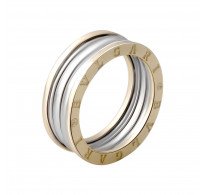 Каблучка Bulgari з жовтого і білого золота. Артикул: 2066552. Вага: 6,20 г  